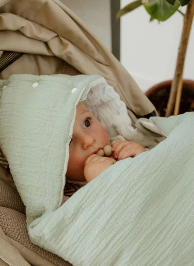 Les Petites Billes - Cuna reversible de 4 estaciones para bebés | Verde Aqua