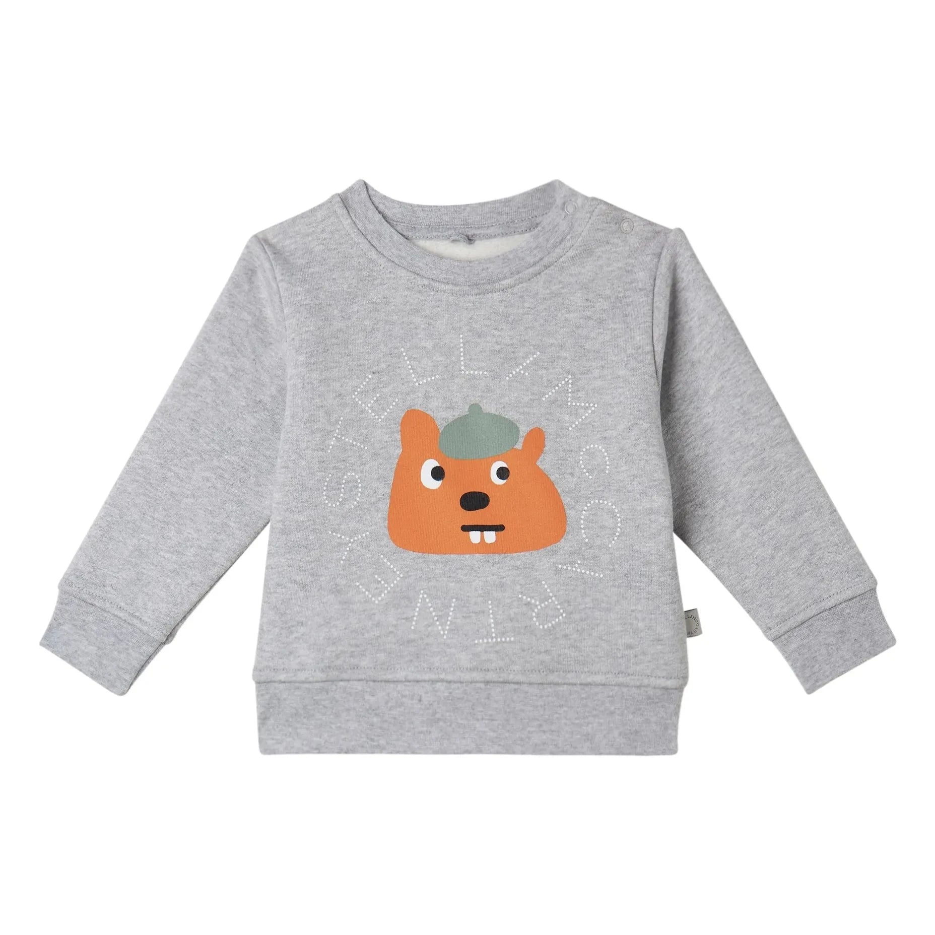 Stella McCartney Kids - Sudadera Stella Ecureuil | Gris jaspeado