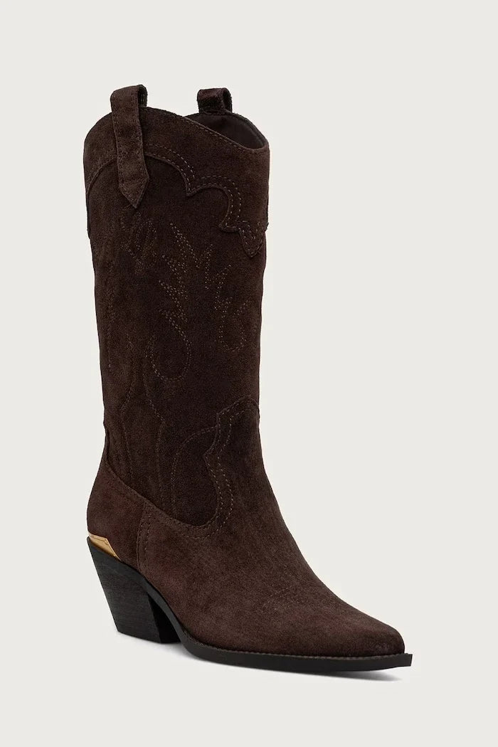 Botas cowboy de mujer de ante AUSTIN 05