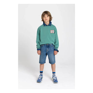 Hundred Pieces - Sudadera de algodón orgánico Ryde Wheelers | Verde esmeralda