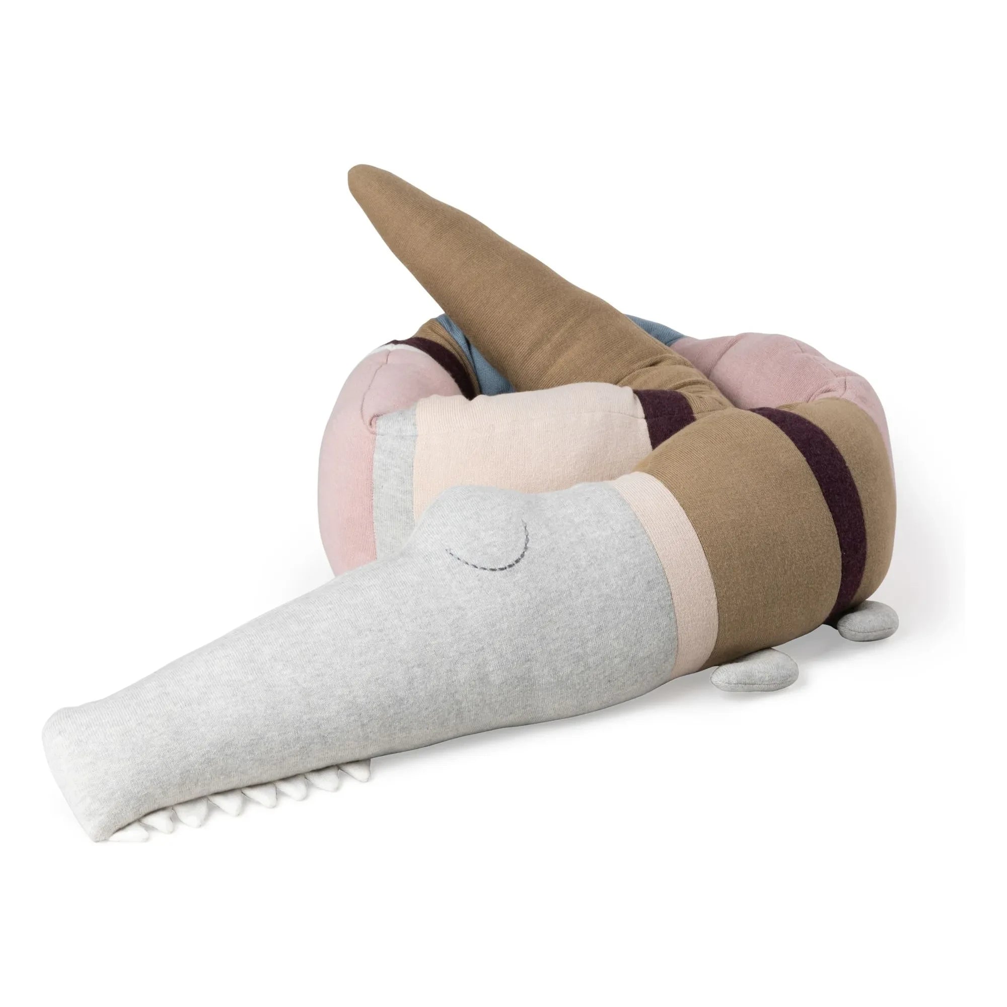 Cebra - Cojín de cocodrilo | Rosa