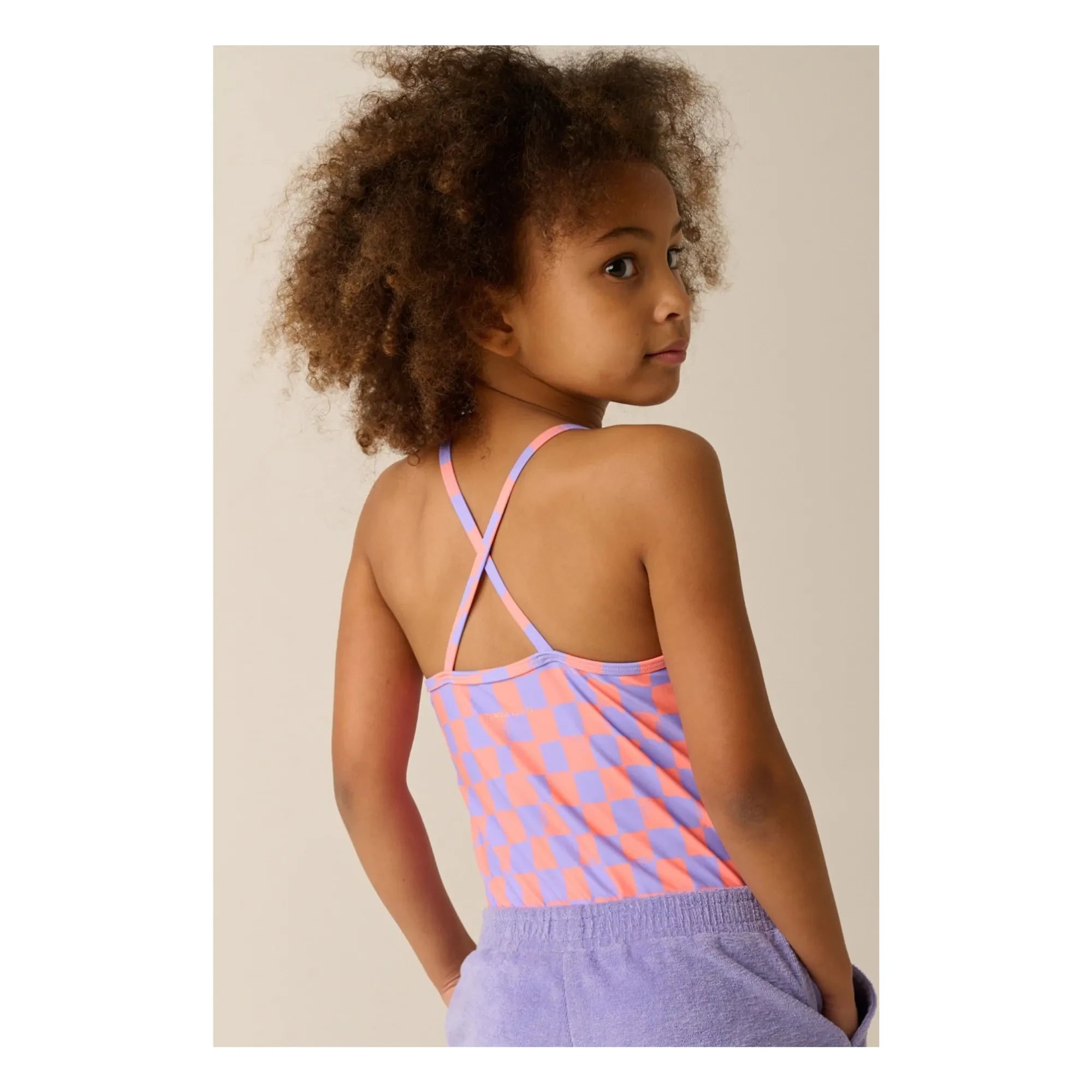 Tumble N'Dry - Bañador Alagoas Damier Fibras Recicladas | Lavanda