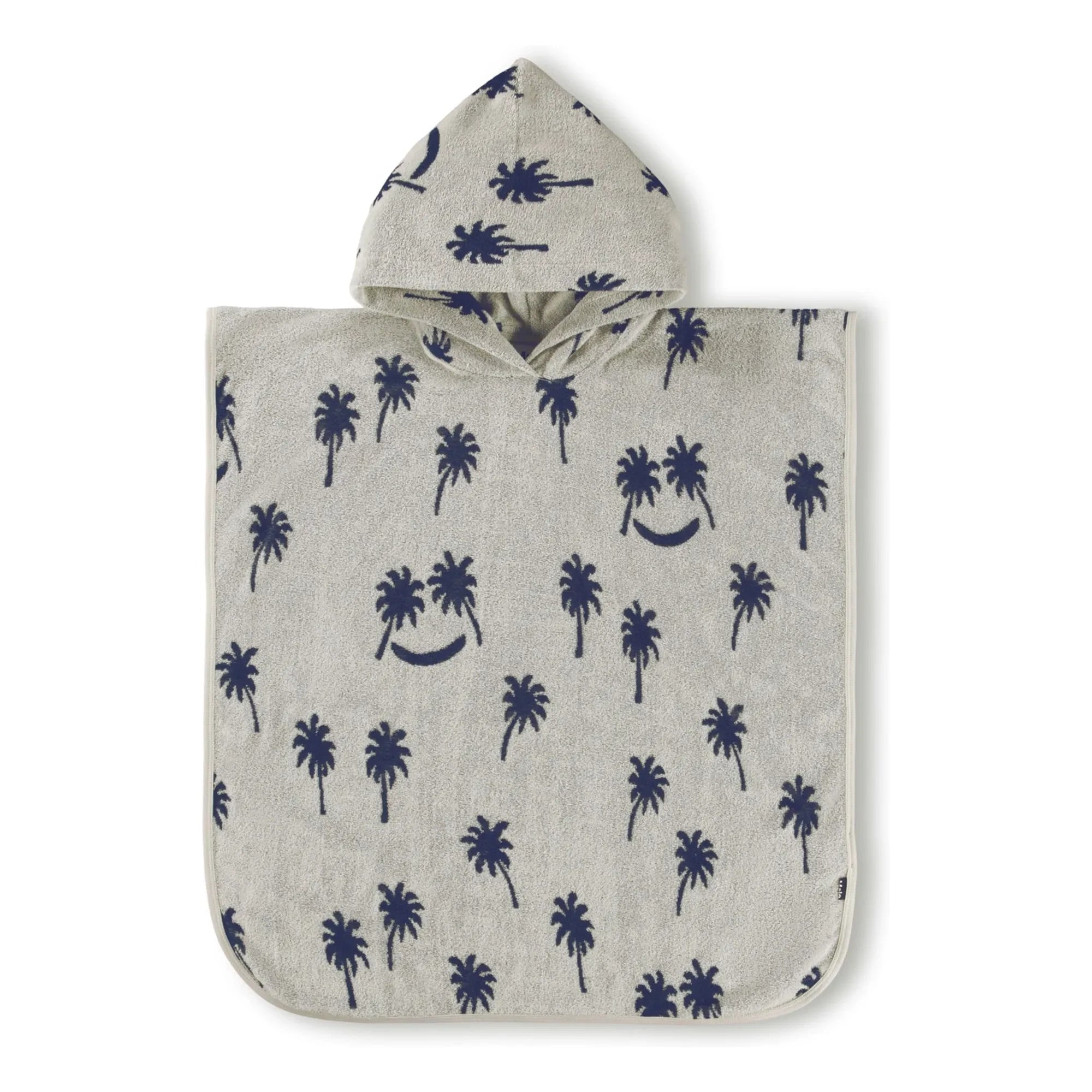 Molo - Palmeras | Toalla de playa con capucha gris