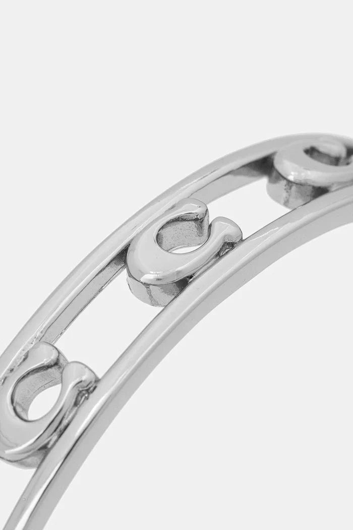 Coach pulsera de arroz para mujer, sin piedras