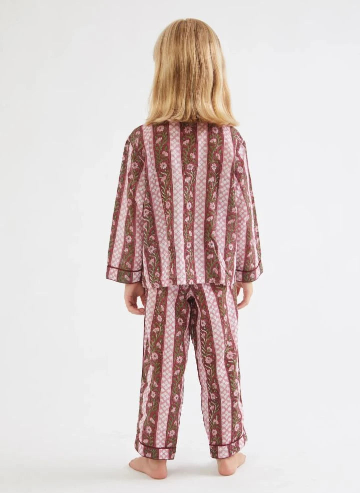 Folkloore - Pijama de Flores - Folkloore x Smallable | Verde