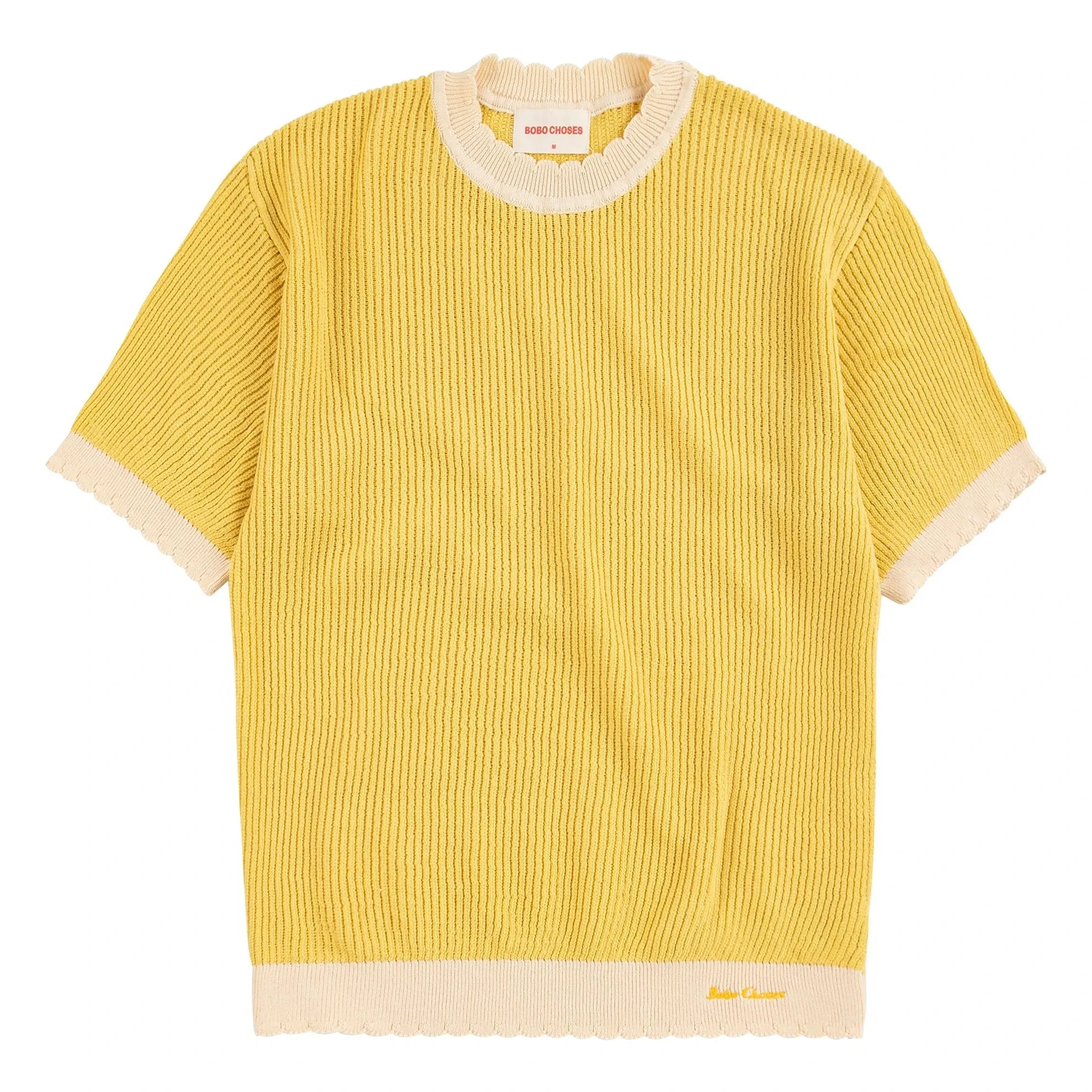 Bobo Choses - Jersey calado de algodón orgánico | Amarillo