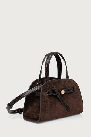 Bolso tote de ante Tory Burch Romy Small Bauletto para mujer