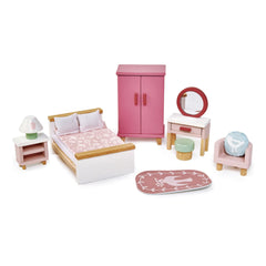 Tender Leaf Toys - Set de Muebles de Dormitorio para Casa de Muñecas
