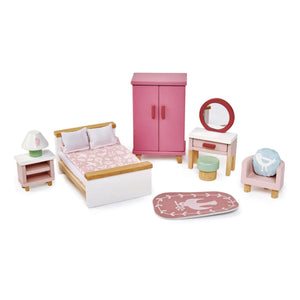 Tender Leaf Toys - Set de Muebles de Dormitorio para Casa de Muñecas