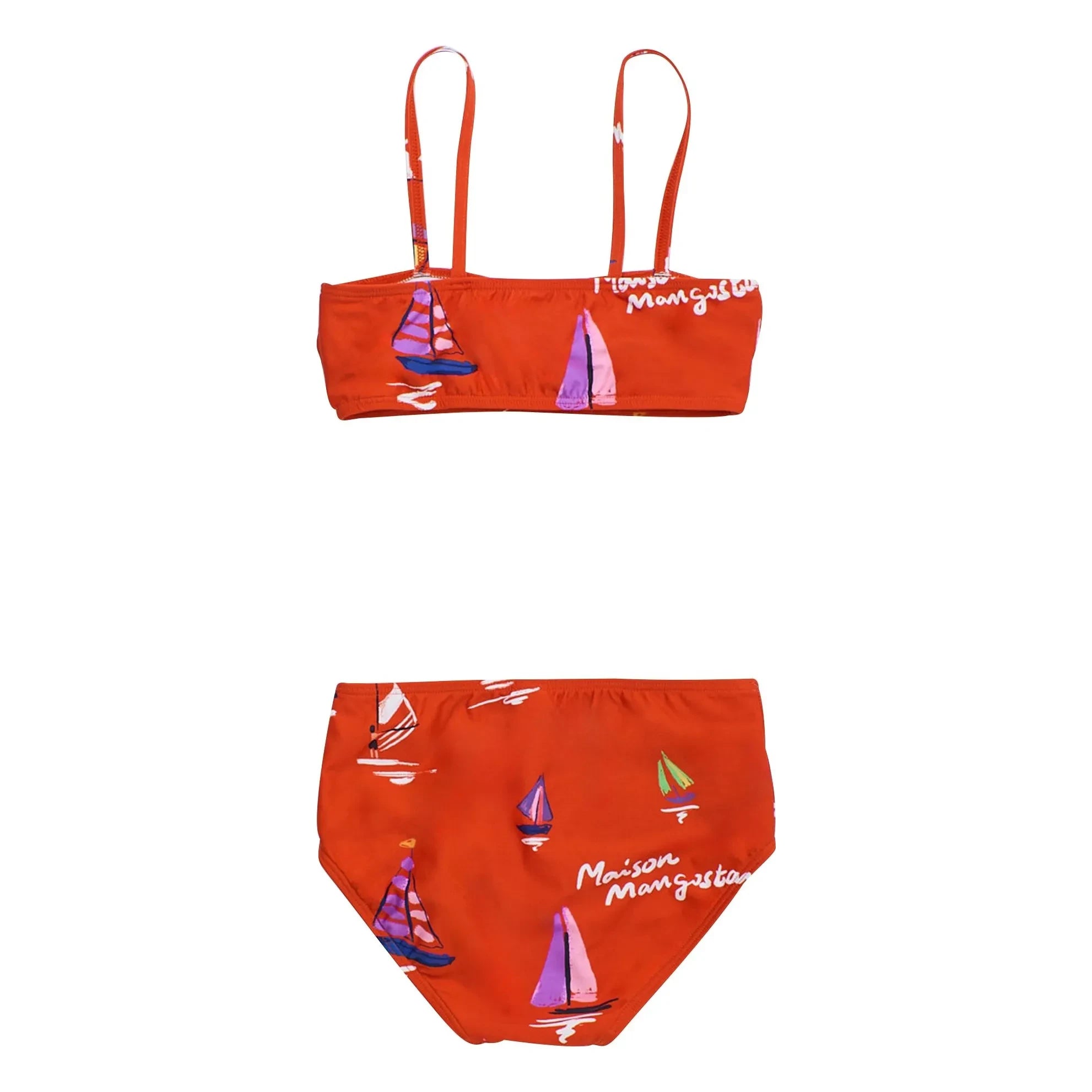 Maison Mangostan - Bañador con Detalle de Lazo | Rojo