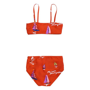 Maison Mangostan - Bañador con Detalle de Lazo | Rojo