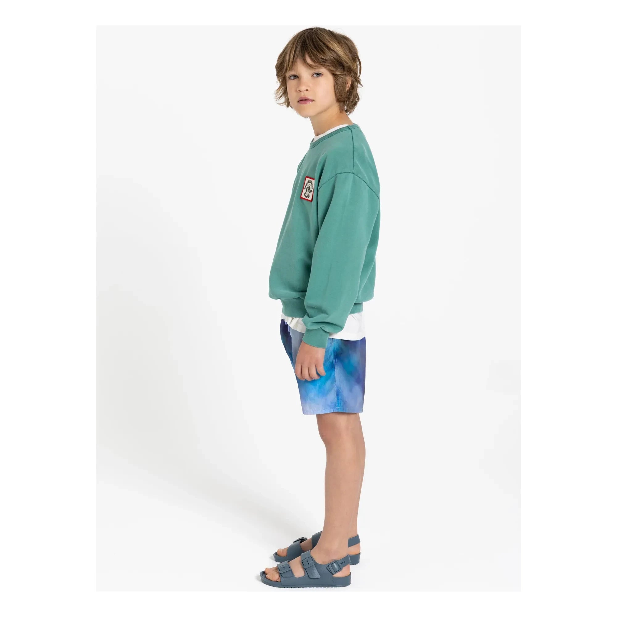Hundred Pieces - Sudadera de algodón orgánico Ryde Wheelers | Verde esmeralda