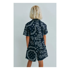 the new society - Bermuda Aster Bandana | Azul oscuro