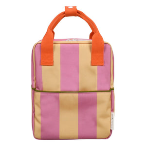 Sticky Lemon - Mochila a Rayas Pequeña | Rosa empolvado
