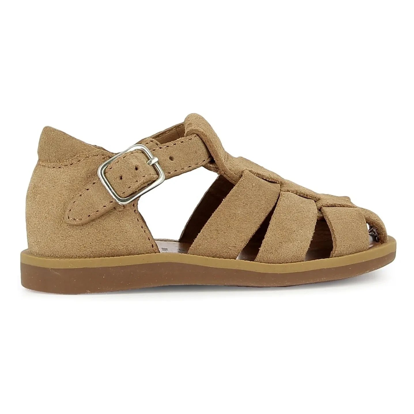 Pom d'Api - Sandalias de terciopelo Poppy Daddy | Beige