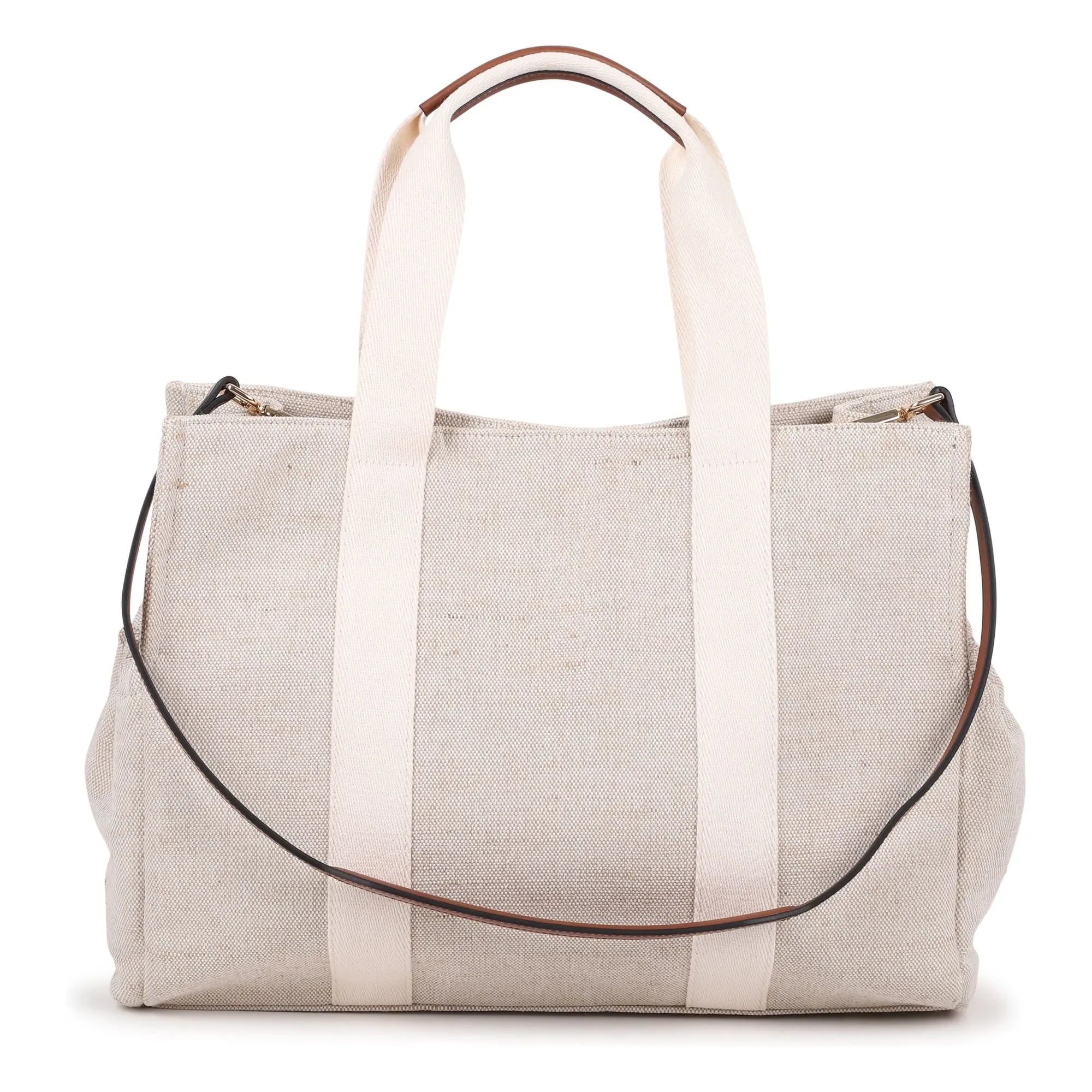 Chloé - Bolso Cambiador de Lona de Yute | Blanco