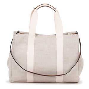 Chloé - Bolso Cambiador de Lona de Yute | Blanco