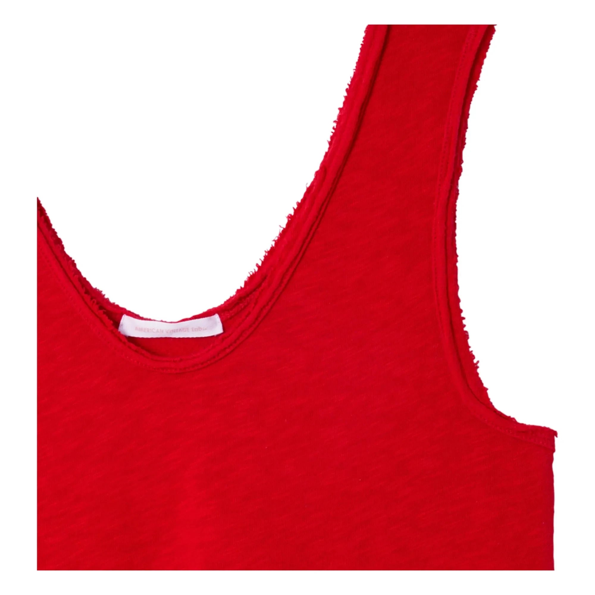 American Vintage - Top de tirantes de algodón Sonoma | Rojo tomate