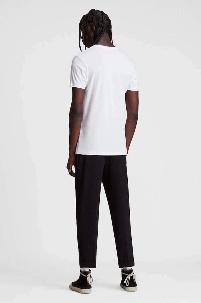 AllSaints - Camiseta Tonic de manga corta con cuello redondo