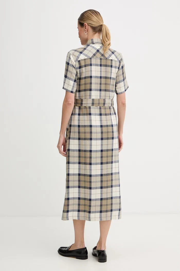 Vestido de lino Barbour Fern