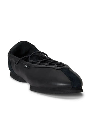 Bailarinas Polo Ralph Lauren de cuero con cordones