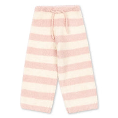 Konges Sløjd - Yumuşak Çizgili Polar Astarlı Pantolon | Pembe