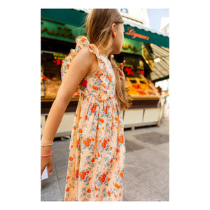 Louis Louise - Vestido Arlette Fleurie | Rosa beige