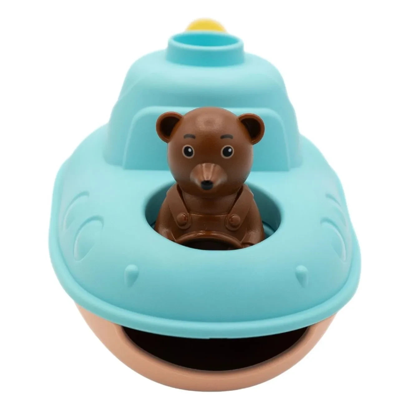 Sencillo - Submarino de baño - Individual x Osito marrón pequeño | Azul