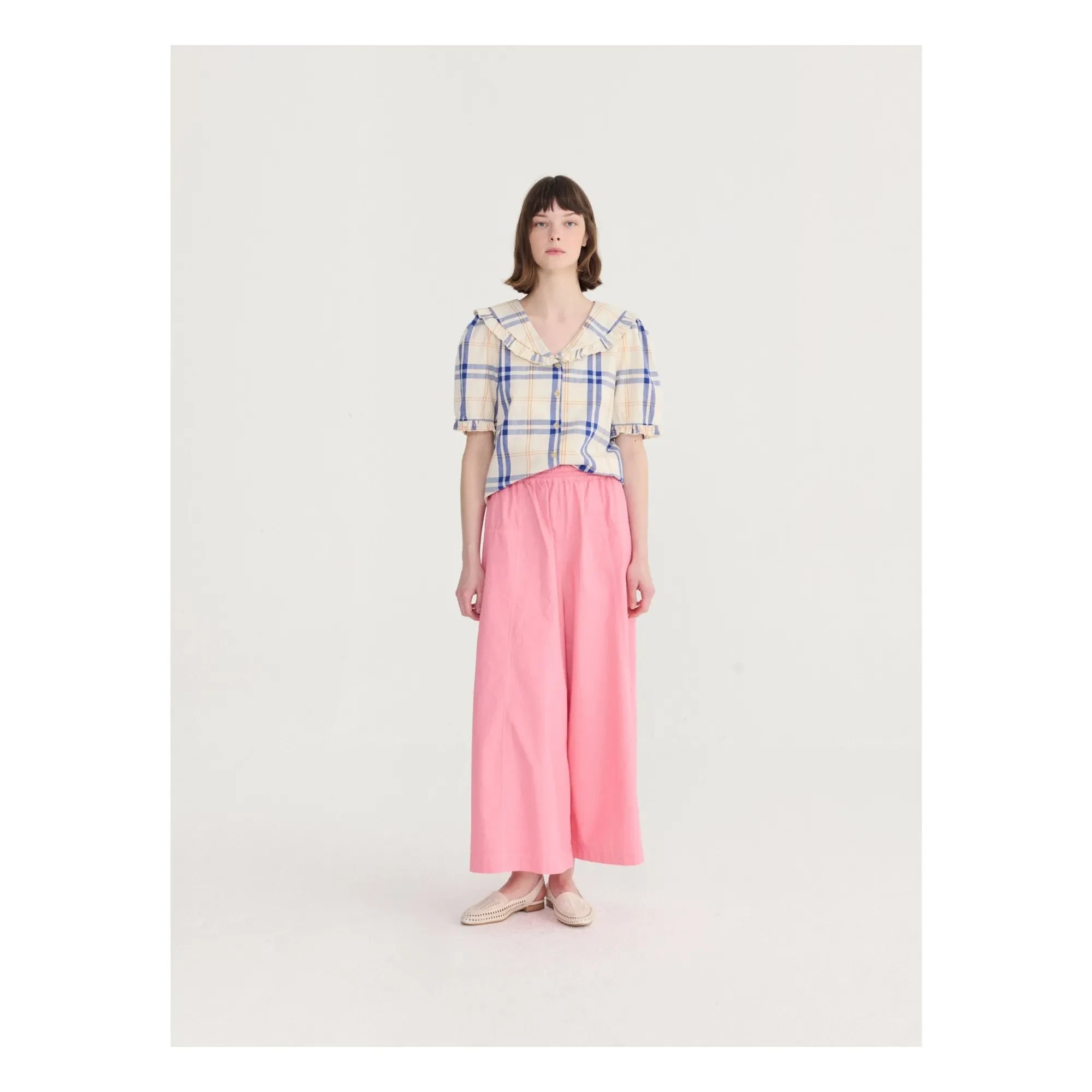 Bobo Choses - Pantalones de algodón orgánico Paper Touch | Rosa