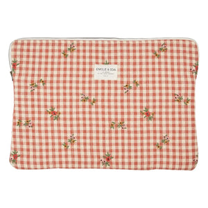 Emile et Ida - Funda para portátil Vichy | Mostaza