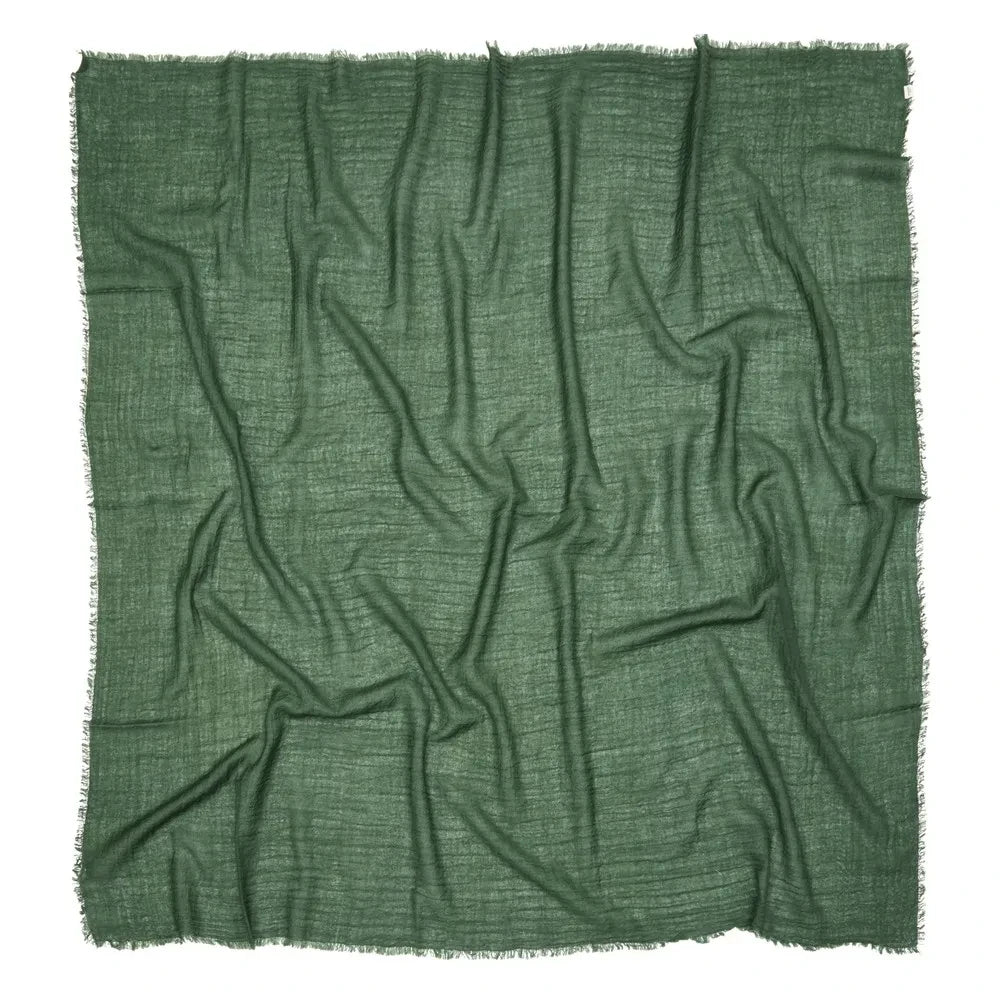 Becksöndergaard - Pañuelo Triangular de Lana Mill | Verde cromo