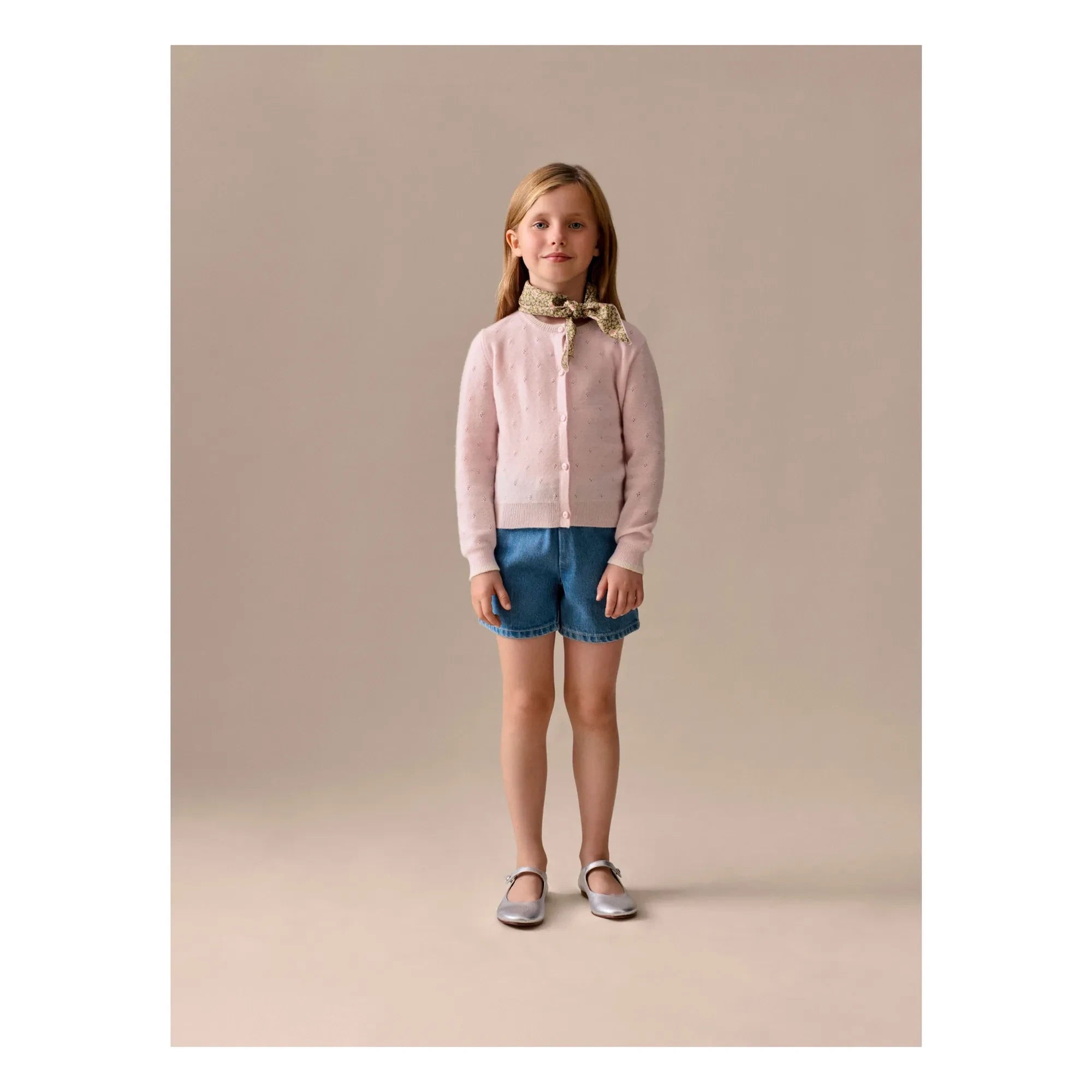 Bonpoint - Milly Shorts de jean de algodón orgánico | Azul