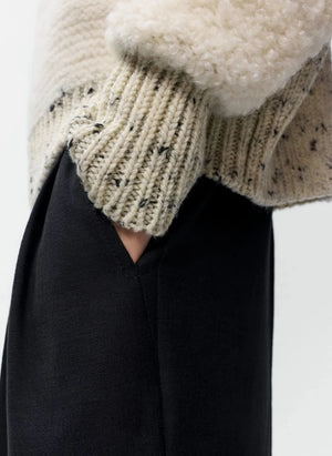 Cordera - Cárdigan de Lana Merino Enmarañada | Beige