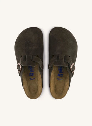 BIRKENSTOCK - Zuecos Boston de ante - Colección para adultos | Marrón