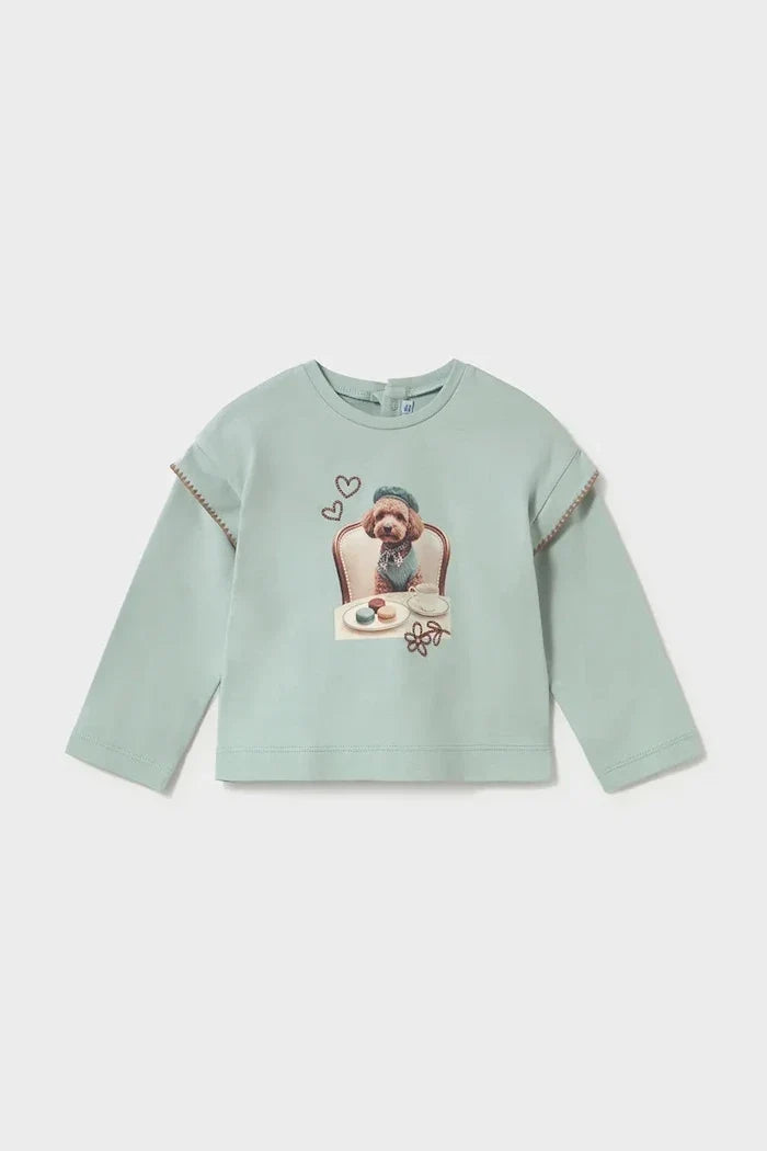 Blusa de algodón de manga larga para niños Mayoral