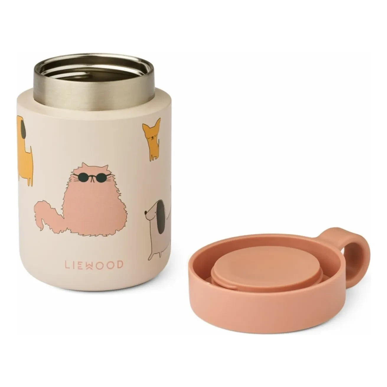 Liewood - Caja de almuerzo térmica Kiani | Gatos y Perros/Sandy