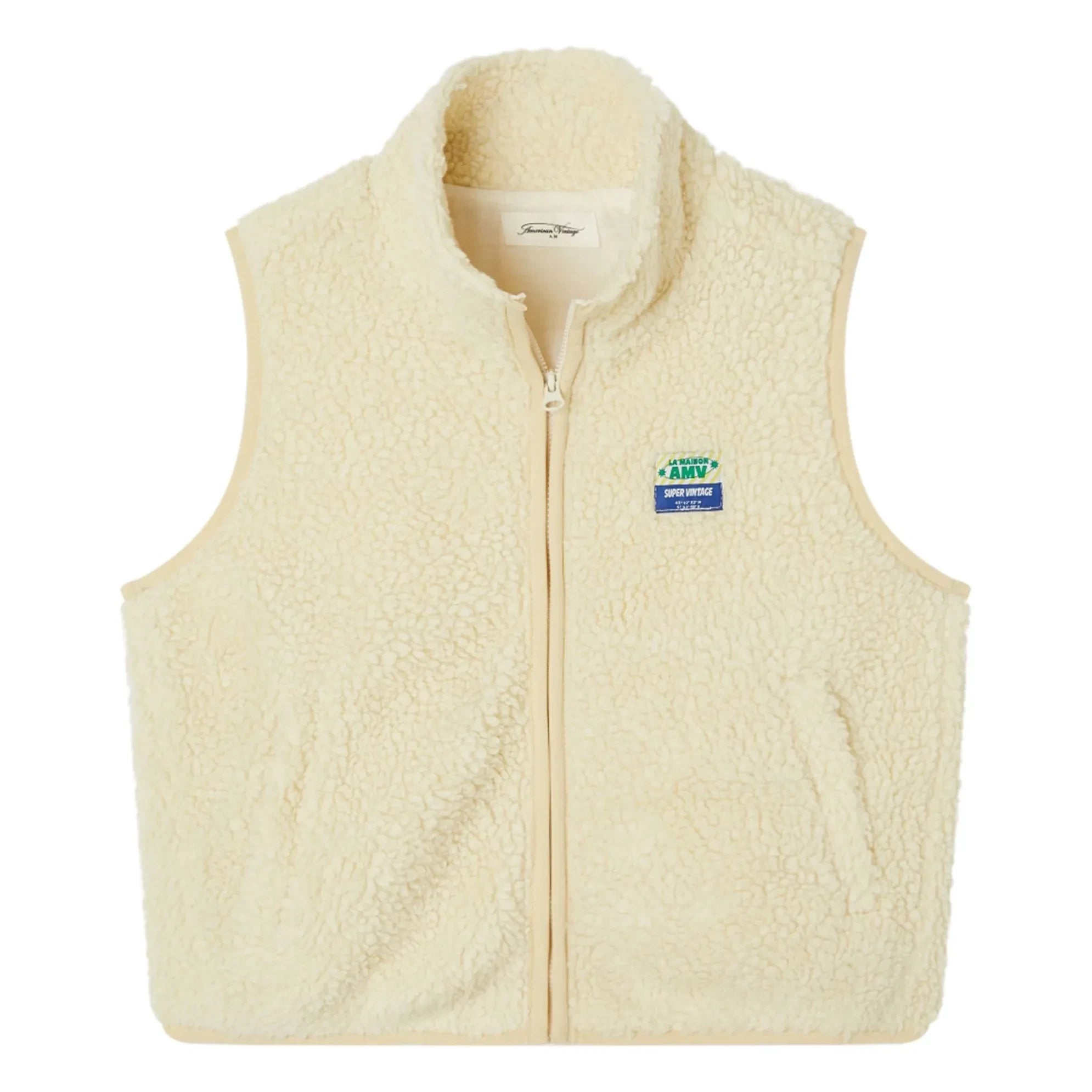 American Vintage - Chaleco sin mangas Sherpa Hoktown | Crudo