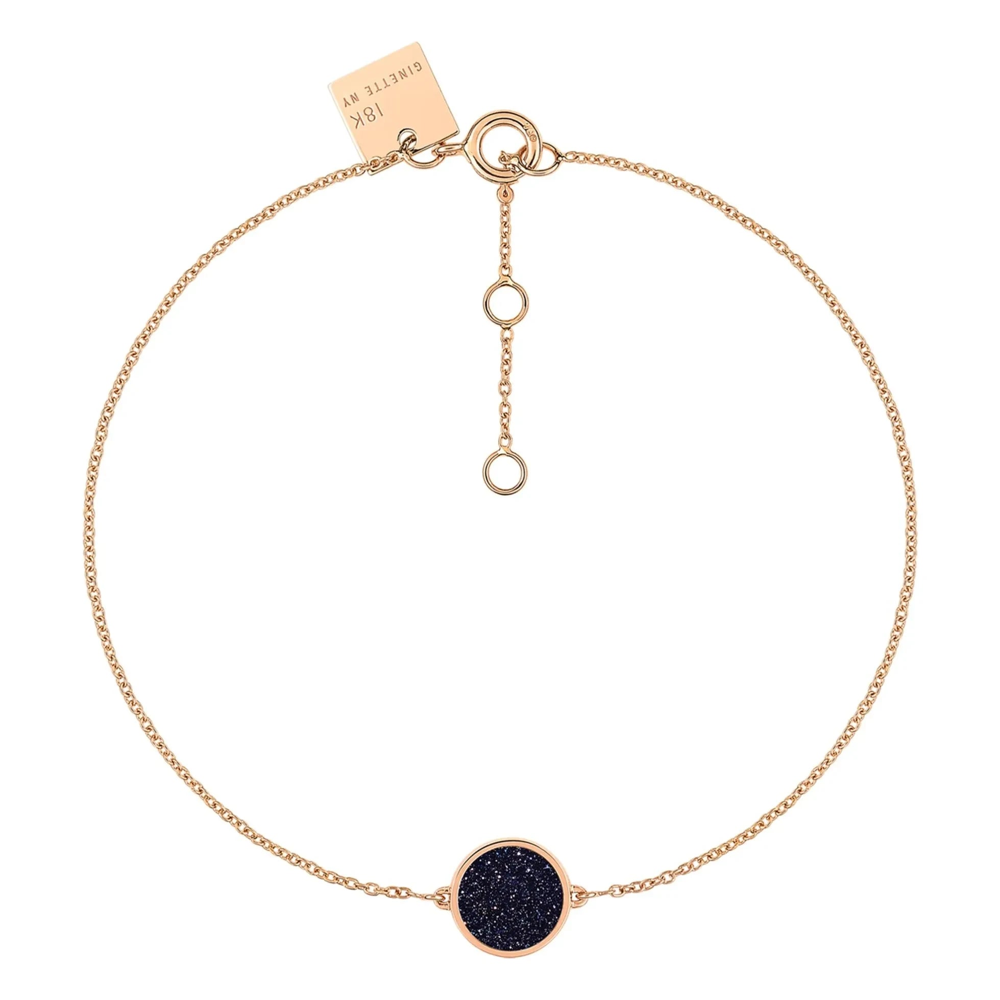 Ginette NY - Pulsera Disc Mini Ever | Piedra arenisca azul