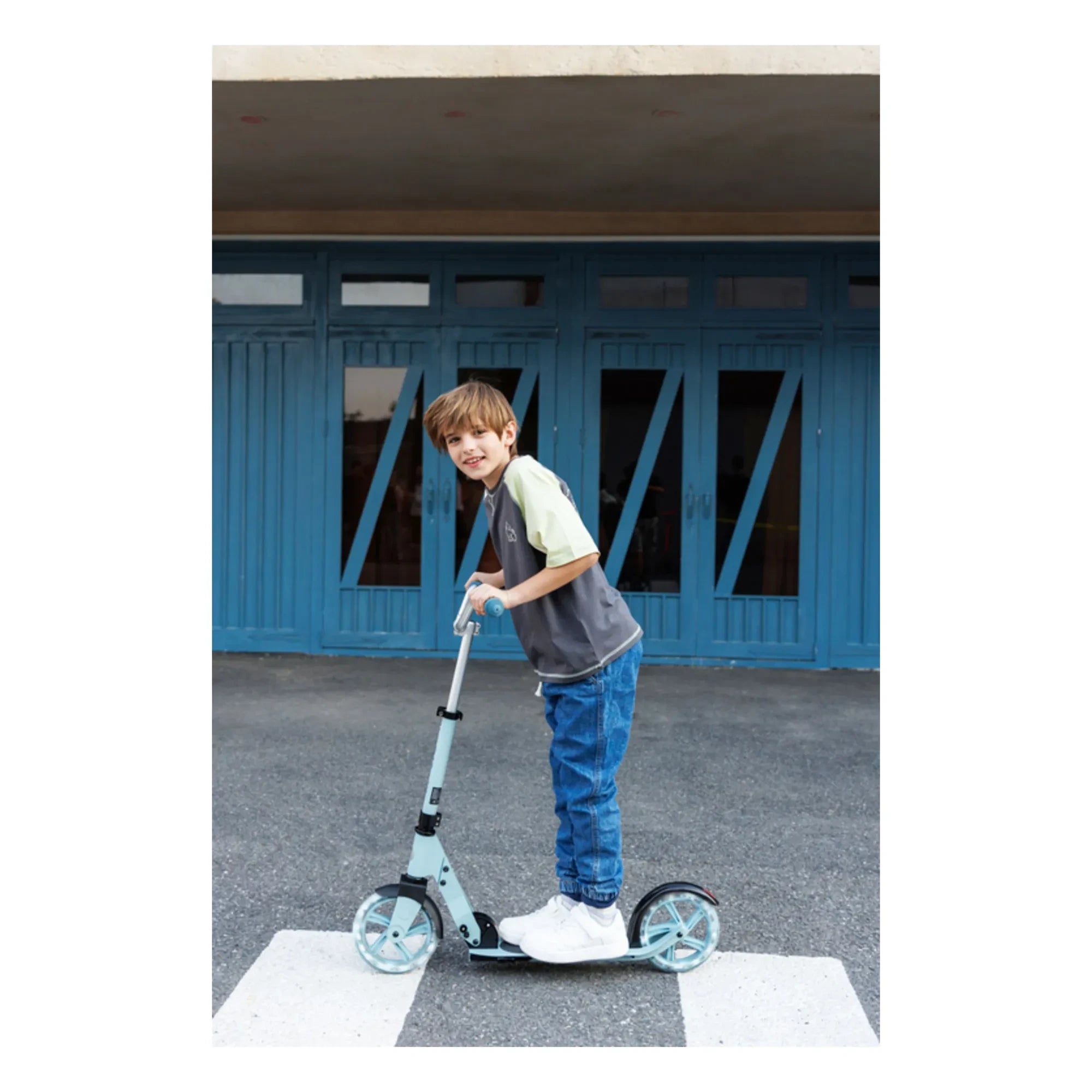 Micro - Patinete Cruiser LED | Azul Glacial