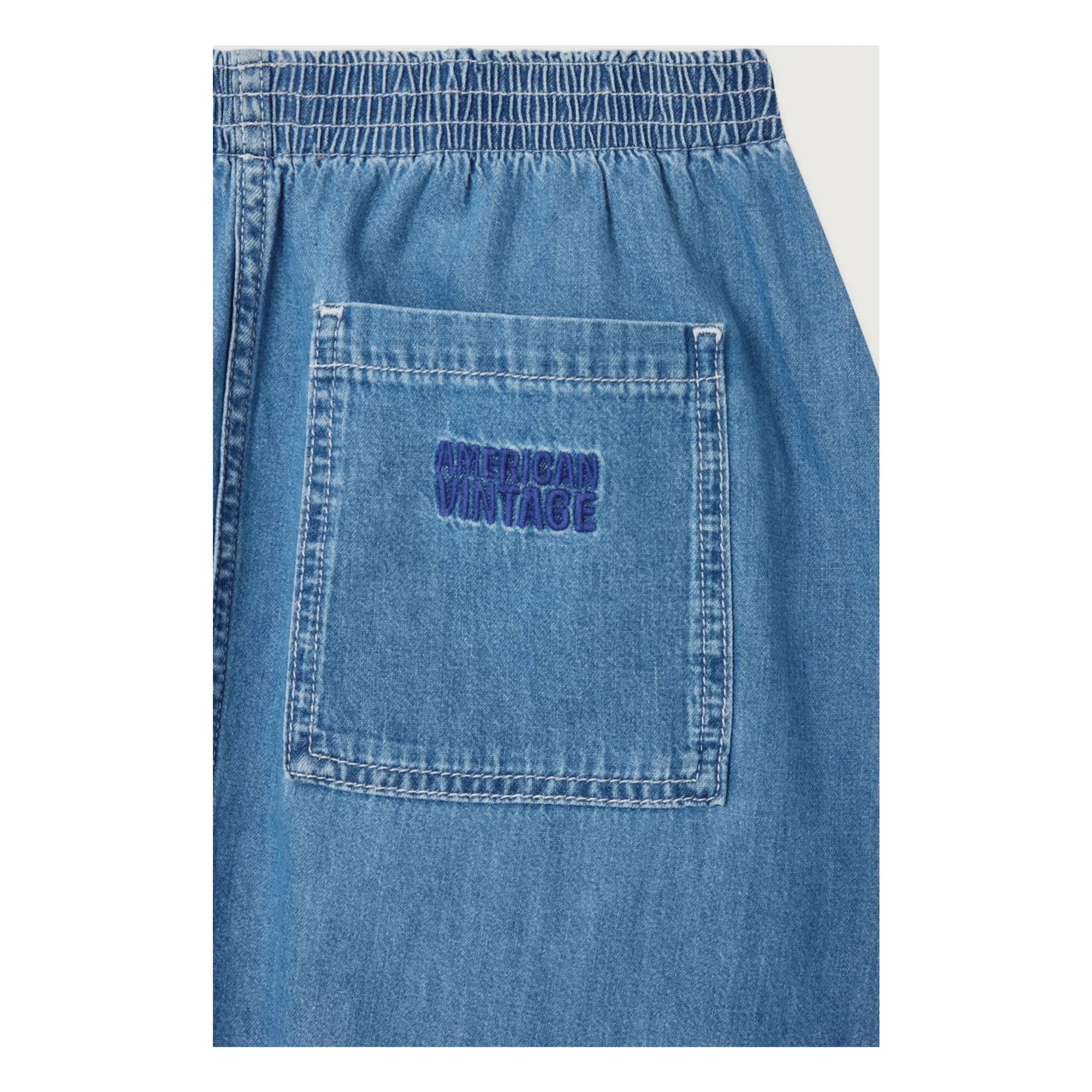 American Vintage - Izeway Falda de algodón | Azul