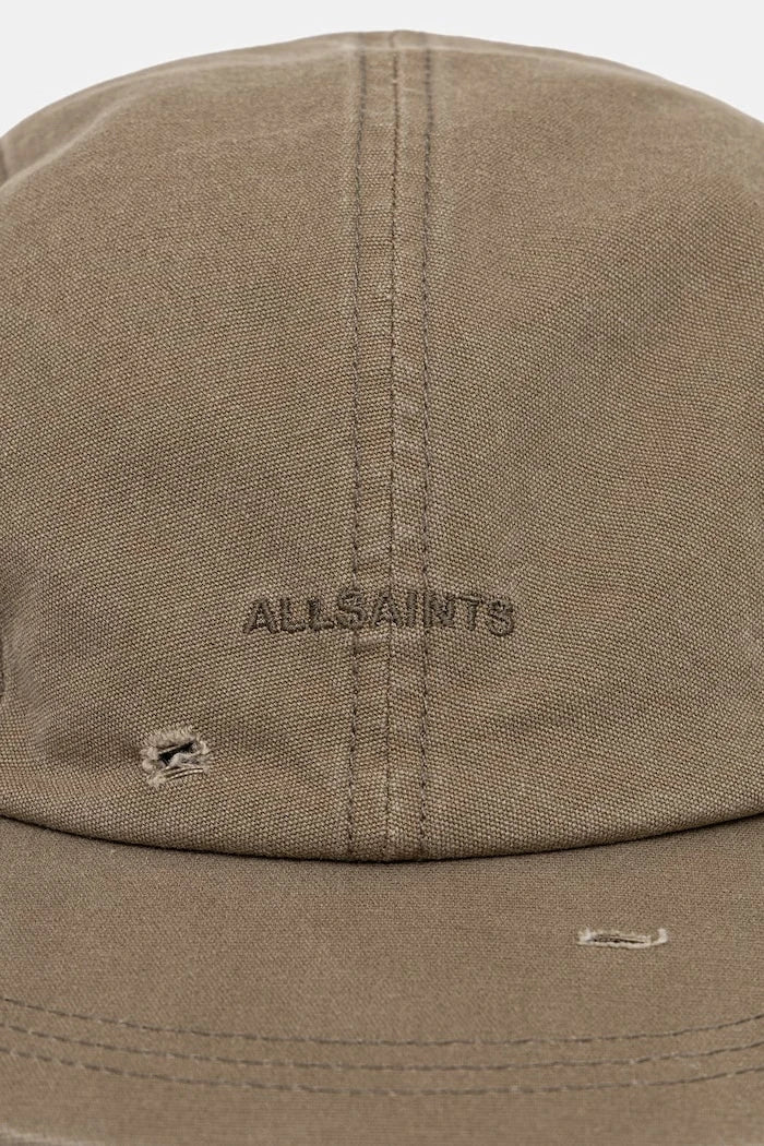 Gorro de algodón para hombre con broches y ancho ajustable AllSaints