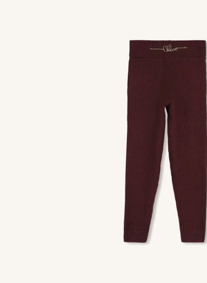 Chloé - Pantalón de punto de algodón orgánico | Plum