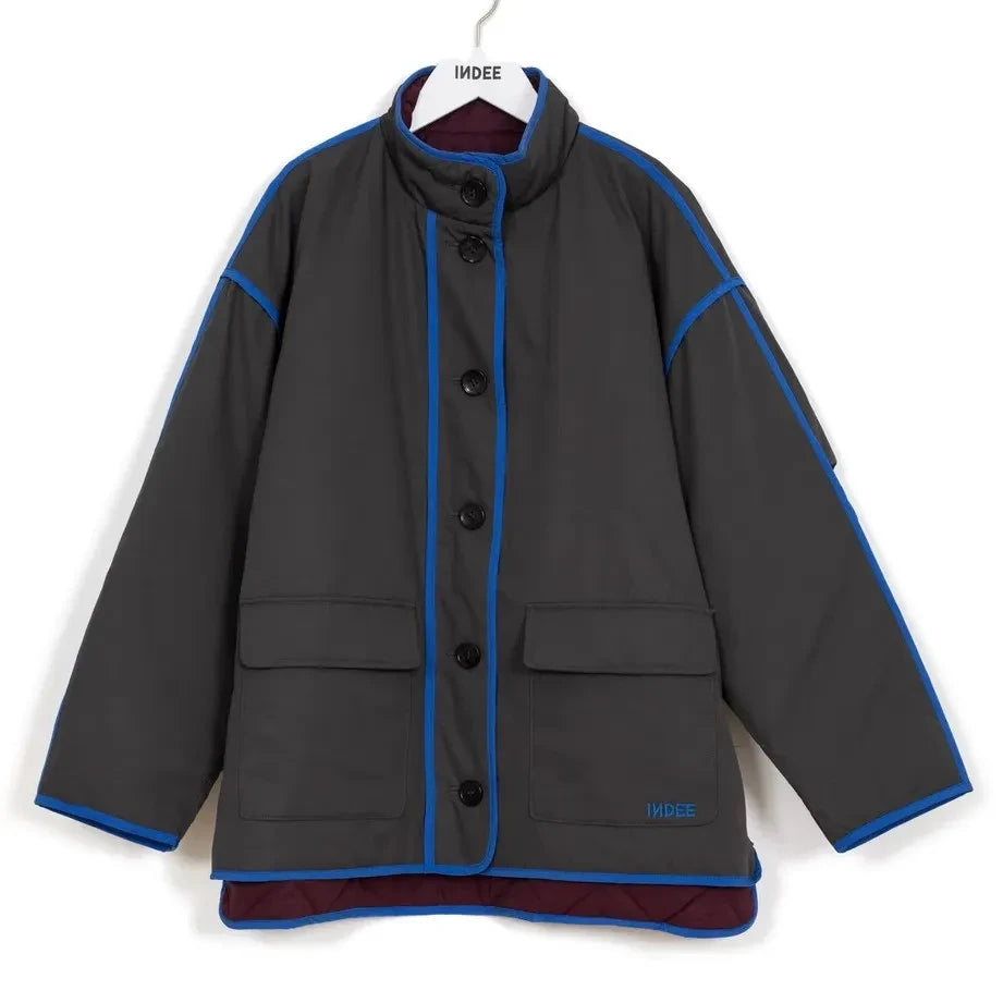 Indee - Chaqueta reversible Warmup | Verde oliva