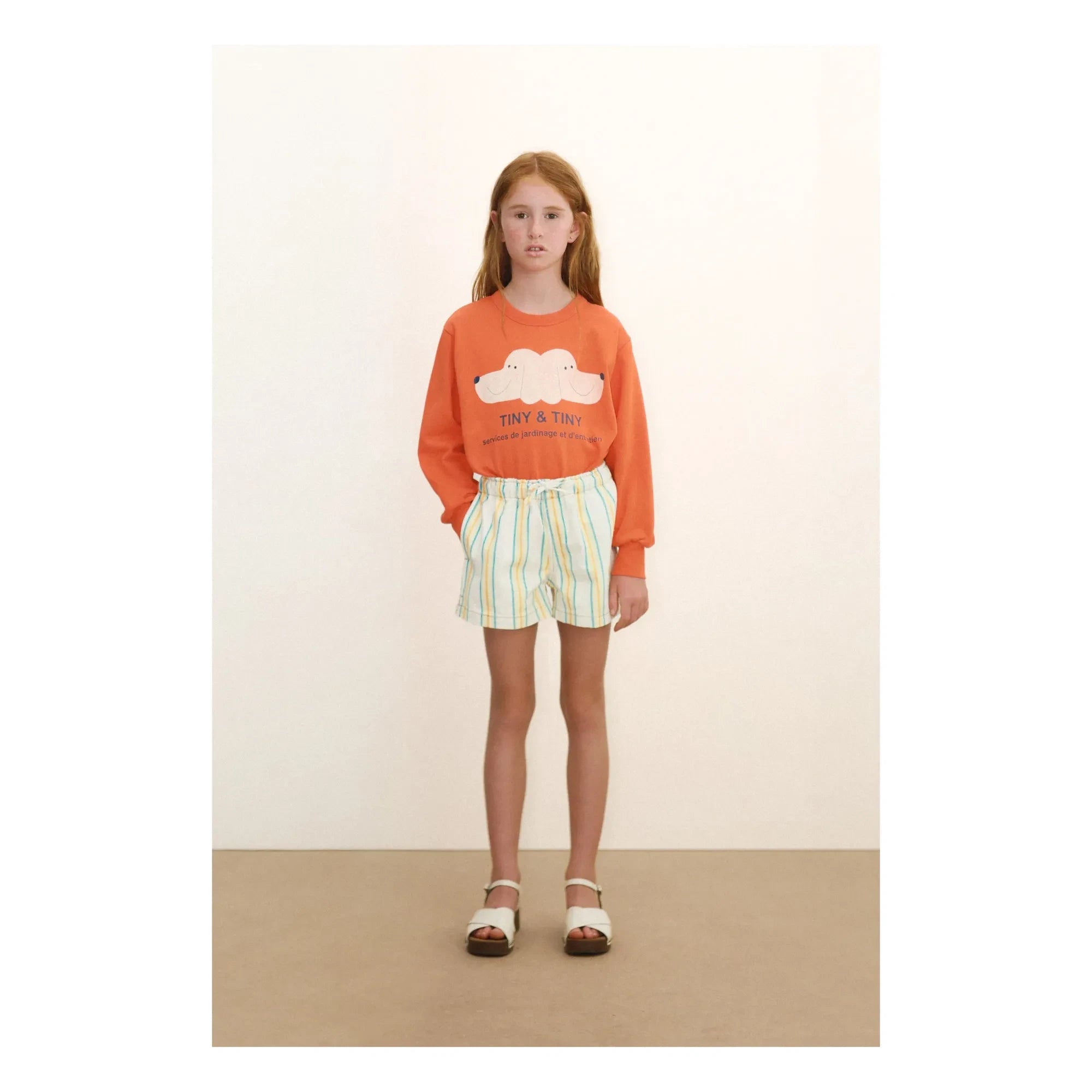 Tinycottons - Dogs Tiny & Tiny Sudadera de Algodón Orgánico | Naranja