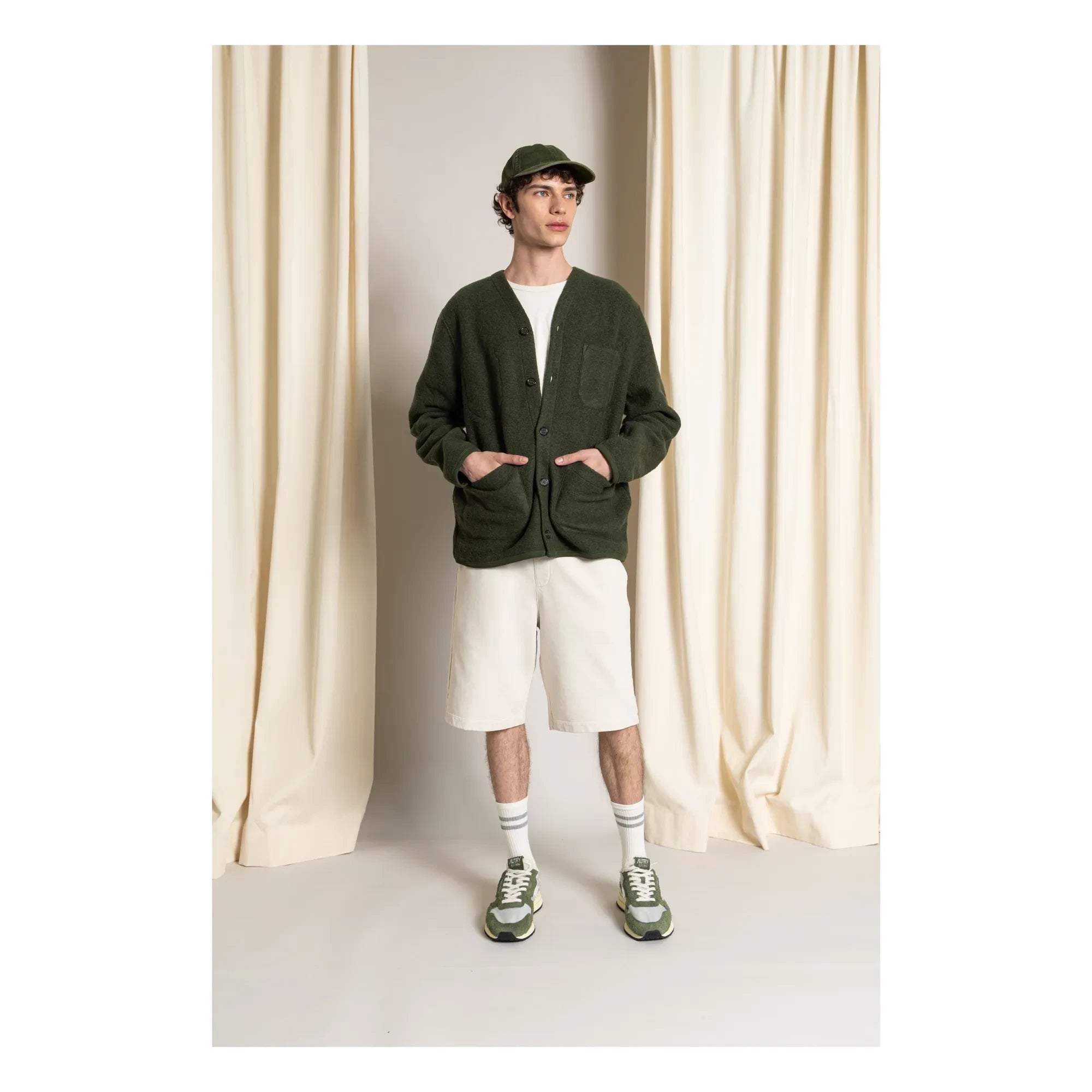 Smallable Man - Shorts de algodón orgánico Aron | Avena