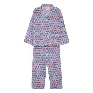 SISSEL EDELBO - Pijama de algodón orgánico | Azul