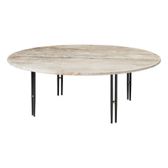Gubi - Mesita de centro IOI con base negra D100 cm, GamFratesi | Negro