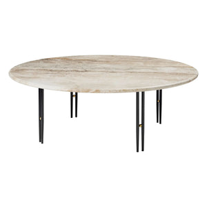 Gubi - Mesita de centro IOI con base negra D100 cm, GamFratesi | Negro