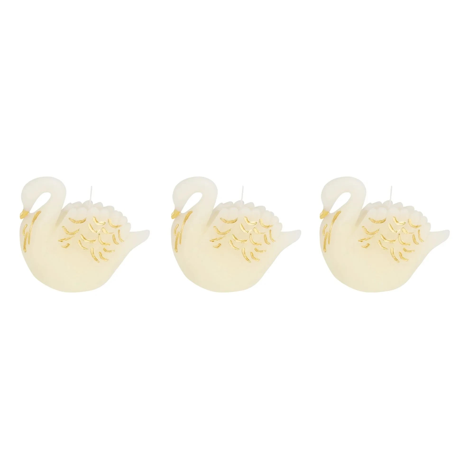 Meri Meri - Velas Cisne - Set de 3 | Crudo