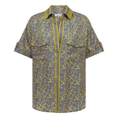 Boteh - Camisa de seda Verve | Azul